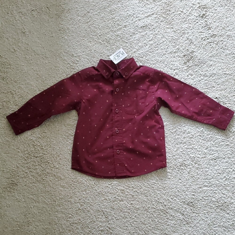 NWT The Children's Place Long Sleeves Shirt 12-18 M